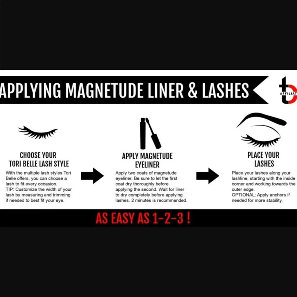 🎁NEW Tori Belle Magnetude Magnetic Lashes & Eyeliner. - Picture 6 of 16